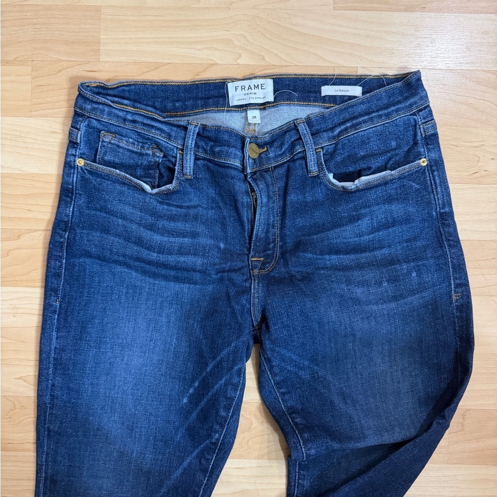 Frame Denim Marion Jeans Zip Ankle Super Cute Size 28 - Picture 8 of 9